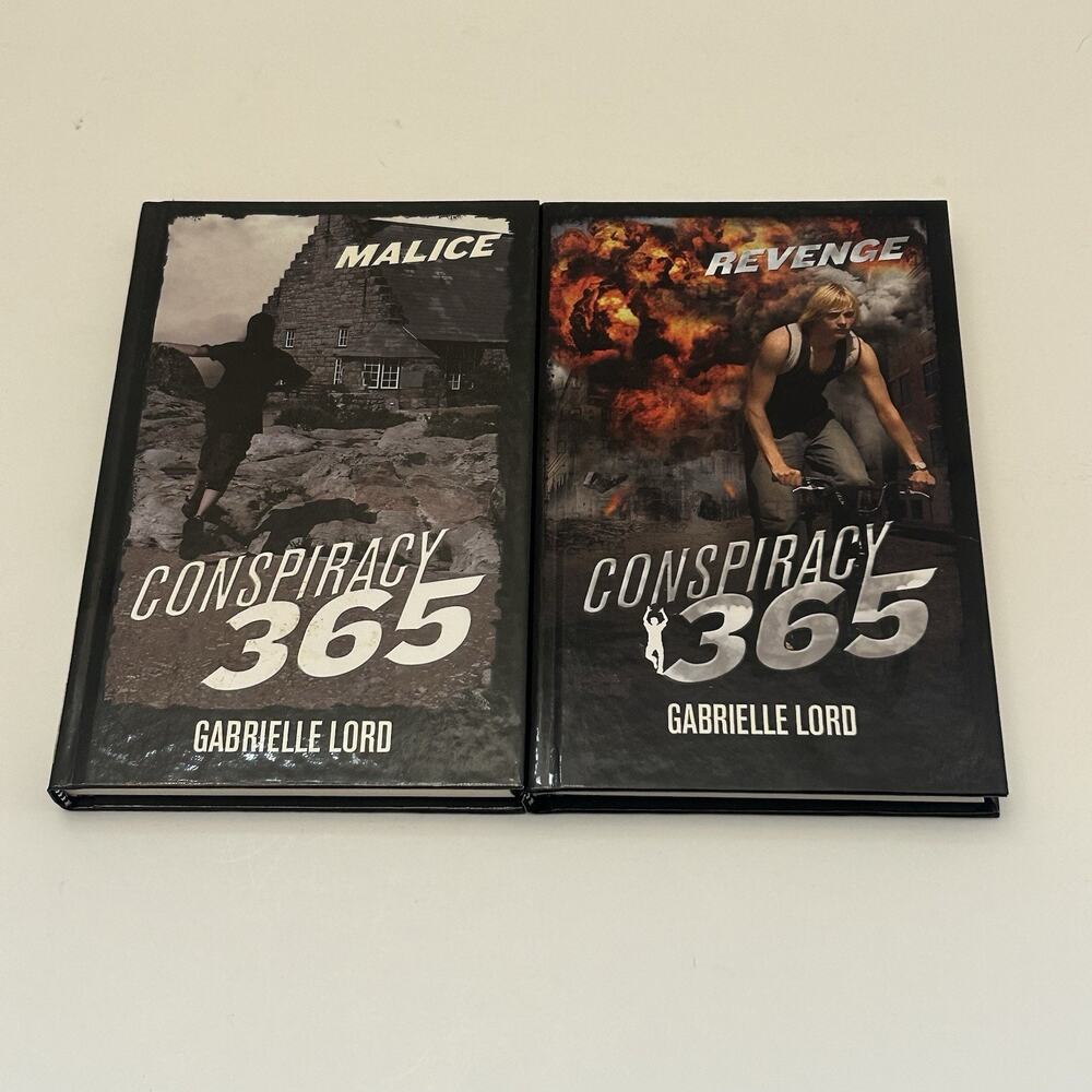 Conspiracy 365 Hardcover Book Lot of 2 Revenge, Malice By Gabrielle Lord